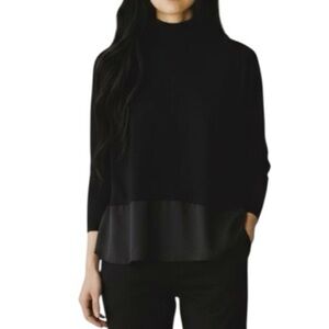 Sugar+L!ps Mock Neck Sweater Size M/L Black